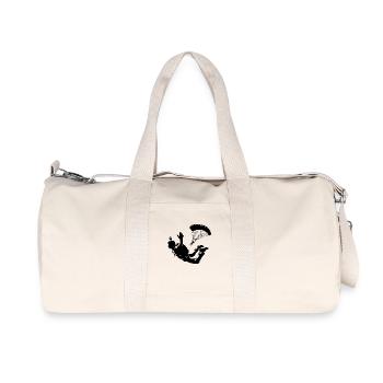 Deux parachutisme amateur - Sac de sport en toile recyclée Stanley/Stella - blanc naturel - Devant
