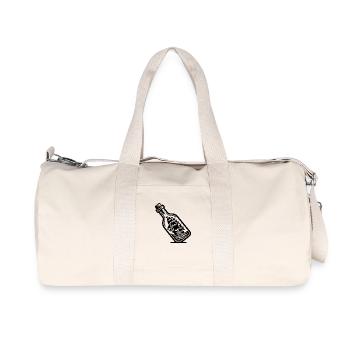 Bateau en bouteille Voilier à voiles - Sac de sport en toile recyclée Stanley/Stella - blanc naturel - Devant