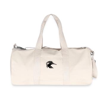 Grèbe huppé élégant portrait - Sac de sport en toile recyclée Stanley/Stella - blanc naturel - Devant