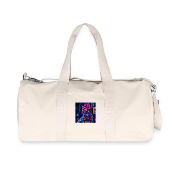 Cat - Recycled Canvas Sports Bag by Stanley/Stella - natural - Front