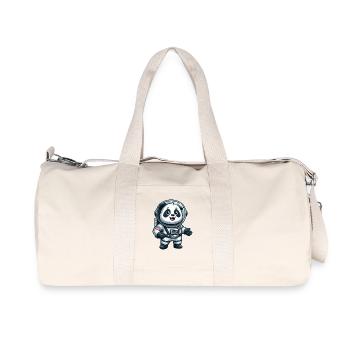 Panda astronaut in space - Recycled Canvas Sports Bag by Stanley/Stella - natural - Front