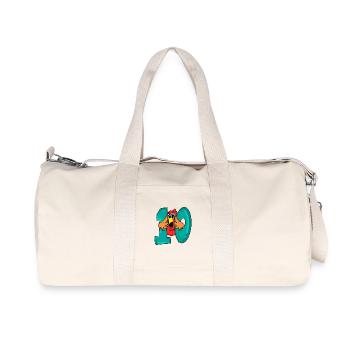 10 birthday - parrot bird with the number 10 - Recycled Canvas Sports Bag by Stanley/Stella - natural - Front