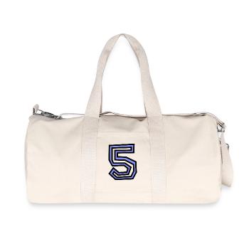 5. 5 YEARS. 5th ANNIVERSARY. 5 YEAR ANNIVERSARY - Recycled Canvas Sports Bag by Stanley/Stella - natural - Front