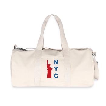 New York City - Recycelte Canvas-Sporttasche von Stanley/Stella - Naturweiß - Vorne