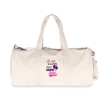 tata - Sac de sport en toile recyclée Stanley/Stella - blanc naturel - Devant