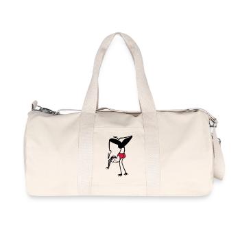 Yoga Handstand 2-farbig - Recycelte Canvas-Sporttasche von Stanley/Stella - Naturweiß - Vorne