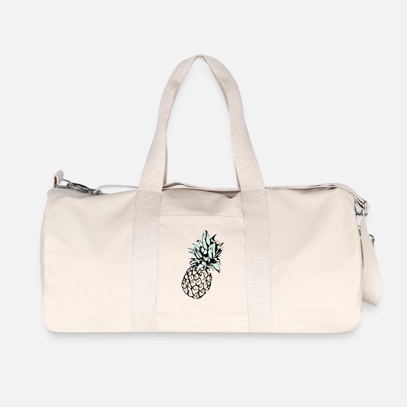 Ananas - Recycelte Canvas-Sporttasche von Stanley/Stella - Naturweiß