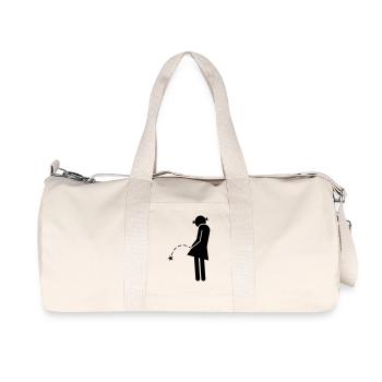 Piss - Recycelte Canvas-Sporttasche von Stanley/Stella - Naturweiß - Vorne