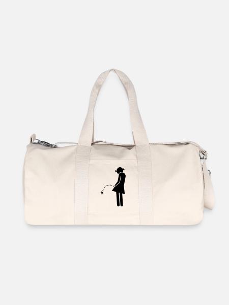 Piss - Recycelte Canvas-Sporttasche von Stanley/Stella - Naturweiß