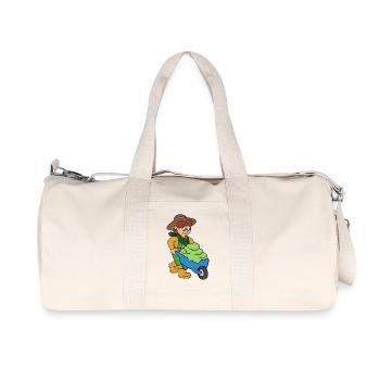 Gardener with wheelbarrow - Recycled Canvas Sports Bag by Stanley/Stella - natural - Front