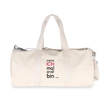 ... When I grow up ... - Recycled Canvas Sports Bag by Stanley/Stella - natural - Front