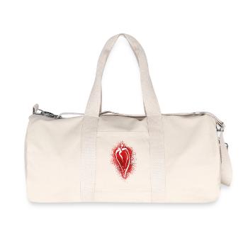 Red Hot Chilli Pepper - Recycled Canvas Sports Bag by Stanley/Stella - natural - Front