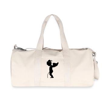 Pee break at the - Angel pees - Recycled Canvas Sports Bag by Stanley/Stella - natural - Front