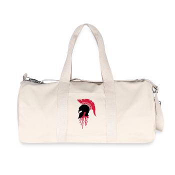 sparta_helm_blood - Recycelte Canvas-Sporttasche von Stanley/Stella - Naturweiß - Vorne