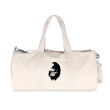 gorilla - Recycelte Canvas-Sporttasche von Stanley/Stella - Naturweiß - Vorne