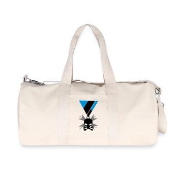 Totenkopf Schädel und Knochen Orden - Recycelte Canvas-Sporttasche von Stanley/Stella - Naturweiß - Vorne