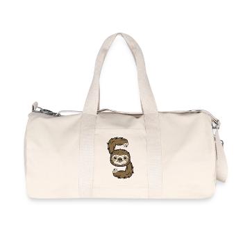 Urwaldbewohner Faultier Vegetarier Säugetier - Recycelte Canvas-Sporttasche von Stanley/Stella - Naturweiß - Vorne