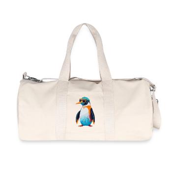 Révolution des pingouins - Sac de sport en toile recyclée Stanley/Stella - blanc naturel - Devant