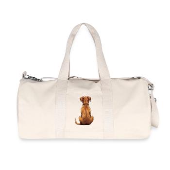 Rhodesian Ridgeback - Recycelte Canvas-Sporttasche von Stanley/Stella - Naturweiß - Vorne