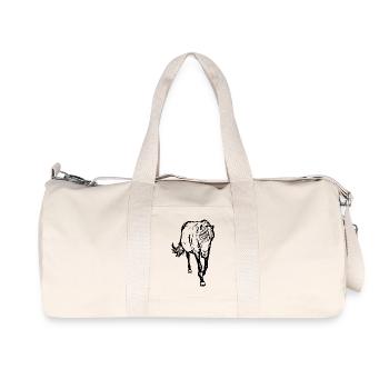 Pferde T-shirt Geschenk Reiter  - Recycelte Canvas-Sporttasche von Stanley/Stella - Naturweiß - Vorne
