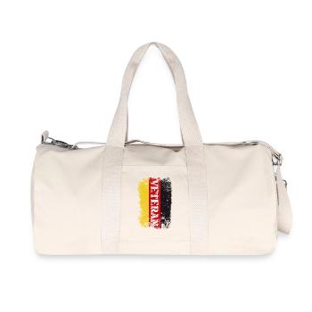 veteran - Recycelte Canvas-Sporttasche von Stanley/Stella - Naturweiß - Vorne
