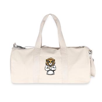 Bande dessinée du lion - Sac de sport en toile recyclée Stanley/Stella - blanc naturel - Devant