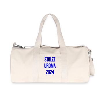Stolze Uroma 2024 - Recycelte Canvas-Sporttasche von Stanley/Stella - Naturweiß - Vorne