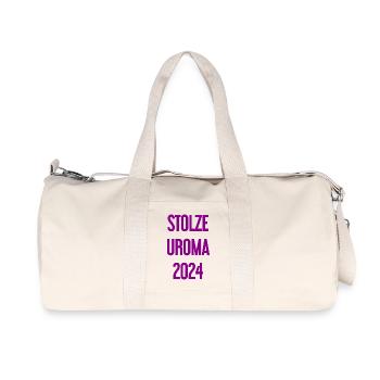 Stolze Uroma 2024 - Recycelte Canvas-Sporttasche von Stanley/Stella - Naturweiß - Vorne