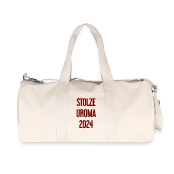 Stolze Uroma 2024 - Recycelte Canvas-Sporttasche von Stanley/Stella - Naturweiß - Vorne