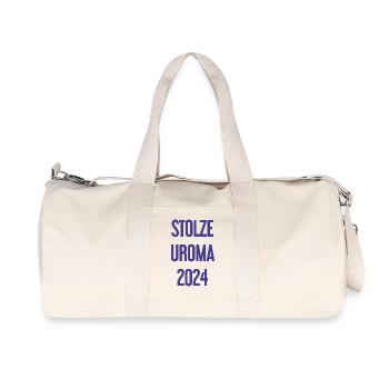 Stolze Uroma 2024 - Recycelte Canvas-Sporttasche von Stanley/Stella - Naturweiß - Vorne