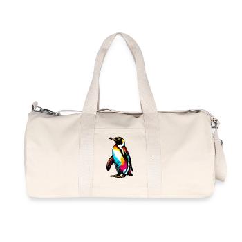 Penguin - Recycled Canvas Sports Bag by Stanley/Stella - natural - Front