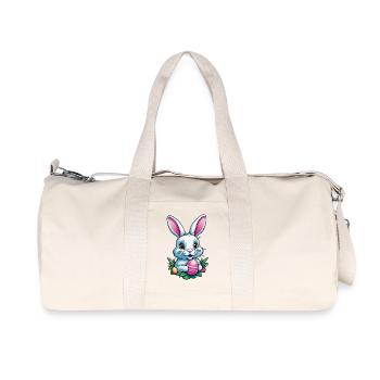 Osterhase - Recycelte Canvas-Sporttasche von Stanley/Stella - Naturweiß - Vorne