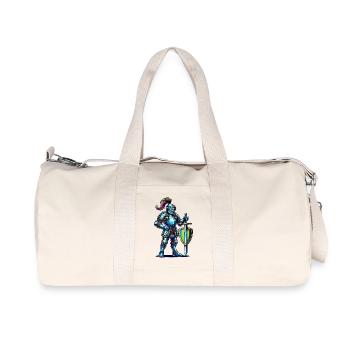 Knight Comic - Recycled Canvas Sports Bag by Stanley/Stella - natural - Front