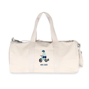 Kleiner Radfahrer - Recycelte Canvas-Sporttasche von Stanley/Stella - Naturweiß - Vorne