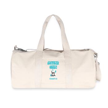 Maine Coon The mighty punk cat - Sac de sport en toile recyclée Stanley/Stella - blanc naturel - Devant
