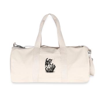 Rangée de chats - Sac de sport en toile recyclée Stanley/Stella - blanc naturel - Devant