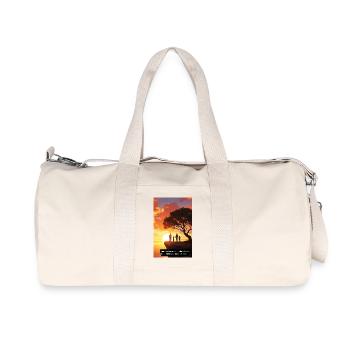 Arbre généalogique coucher de soleil Design - Sac de sport en toile recyclée Stanley/Stella - blanc naturel - Devant