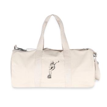 Speed skating - Recycled Canvas Sports Bag by Stanley/Stella - natural - Front