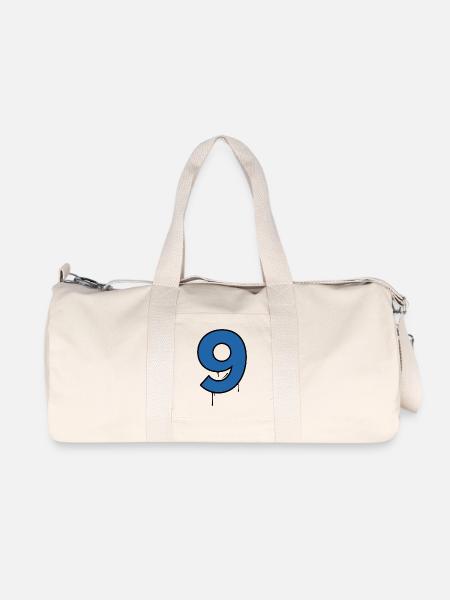 Graffiti Chiffre Neuf Goutte Bleue - Sac de sport en toile recyclée Stanley/Stella - blanc naturel