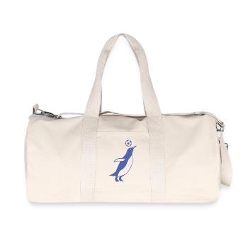 Minimalist Penguin Soccer Player Soccer Player - Recycled Canvas Sports Bag by Stanley/Stella - natural - Front