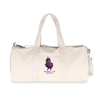 Aubergine Diva Lunettes de Soleil Motif Caricature - Sac de sport en toile recyclée Stanley/Stella - blanc naturel - Devant