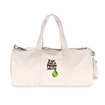 POISON DANS L'EAU #3 - let's talk - Sac de sport en toile recyclée Stanley/Stella - blanc naturel - Devant