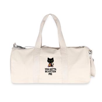 Cat Kitten - Recycled Canvas Sports Bag by Stanley/Stella - natural - Front