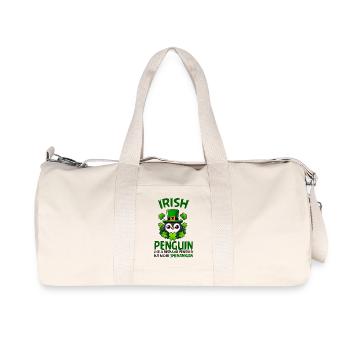 Irish Penguin Shenanigan - Recycled Canvas Sports Bag by Stanley/Stella - natural - Front