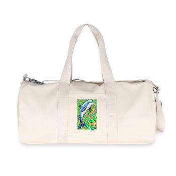 Delfin - Recycelte Canvas-Sporttasche von Stanley/Stella - Naturweiß - Vorne