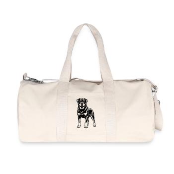 Rottweiler - Recycelte Canvas-Sporttasche von Stanley/Stella - Naturweiß - Vorne