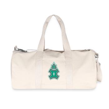 Tierkreis Stammes-Zwillinge und Luft - Recycelte Canvas-Sporttasche von Stanley/Stella - Naturweiß - Vorne