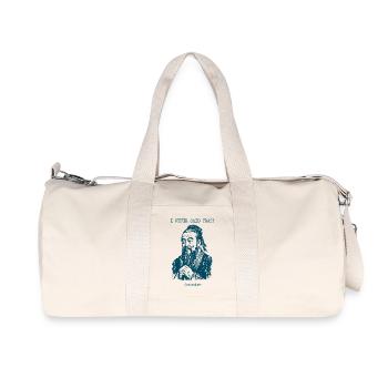 Je n’ai jamais dit ça - Confucius - Sac de sport en toile recyclée Stanley/Stella - blanc naturel - Devant