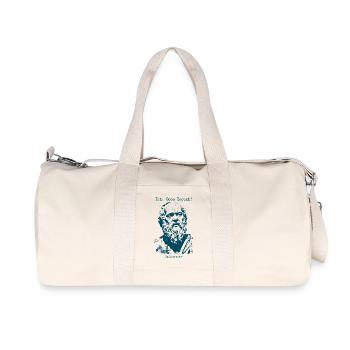 Eeh Good Enough - Mediocrates - Recycled Canvas Sports Bag by Stanley/Stella - natural - Front