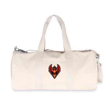Feuerphönix im Diamantschild - Recycelte Canvas-Sporttasche von Stanley/Stella - Naturweiß - Vorne